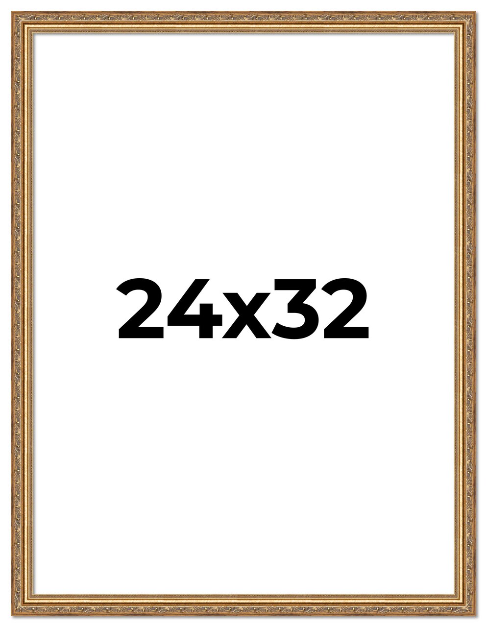 24x32 Museum-Quality Picture Frame with UV-Resistant Acrylic & Acid-Free Backing, Available in 4 Finishes - Gold, Silver, Bronze, and Black